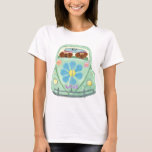 Dachshund Hippies In Their Flower Love Mobile T-shirt at Zazzle