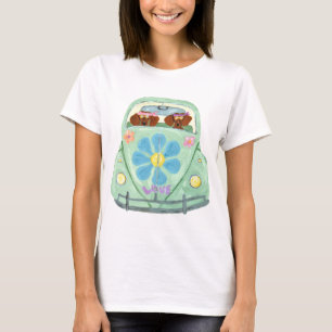 Dachshund Hippies In Their Flower Love Mobile T-Shirt