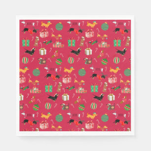 Dachshund Holiday Paper Napkins