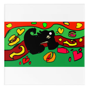 Dachshund hot dog acrylic print