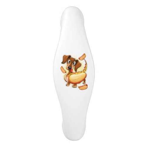 Dachshund Hot Dog Ceramic Cabinet Pull