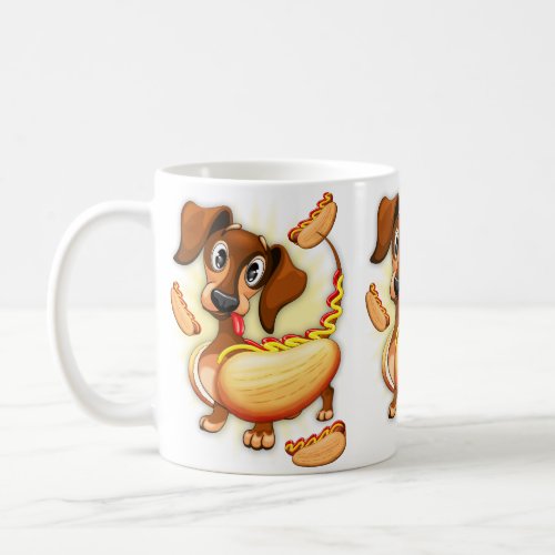 Dachshund Hot Dog Coffee Mug