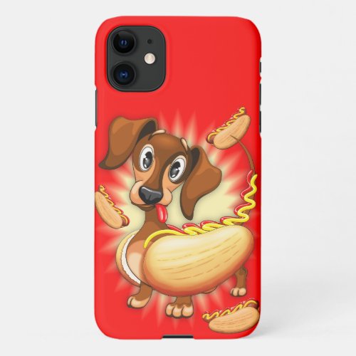 Dachshund Hot Dog iPhone 11 Case