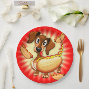 Dachshund Paper Party Plates Zazzle