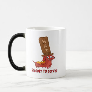 Dachshund Hot Dog Pun Color Morph Mug