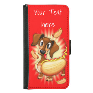 Dachshund Hot Dog Samsung Galaxy S5 Wallet Case