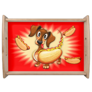 Dachshund Hot Dog Serving Tray