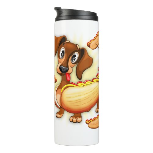 Dachshund Hot Dog Thermal Tumbler