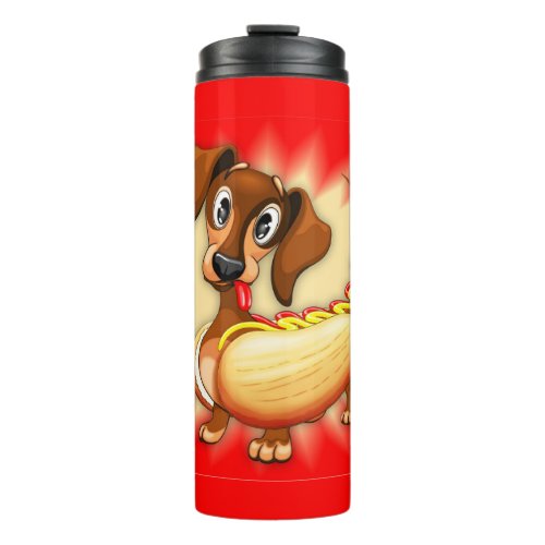 Dachshund Hot Dog Thermal Tumbler