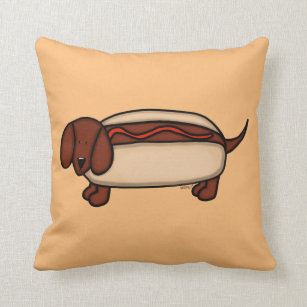 hot dog shaped pillow