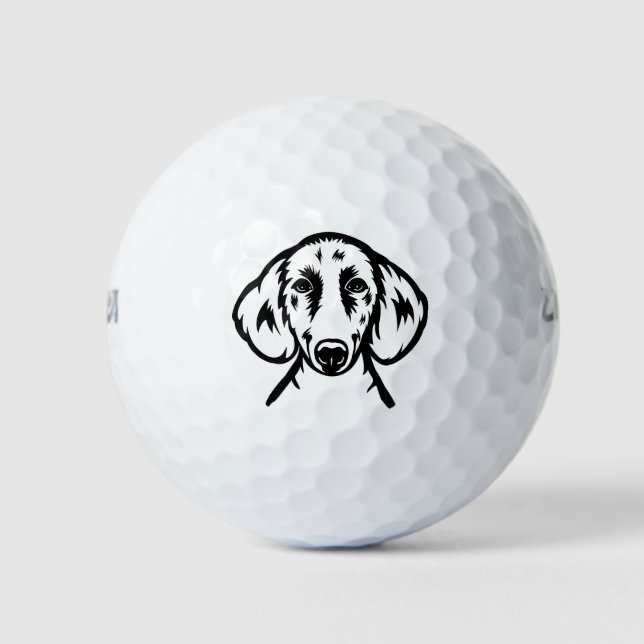 Dachshund Hound Dog Golf Balls (Front)