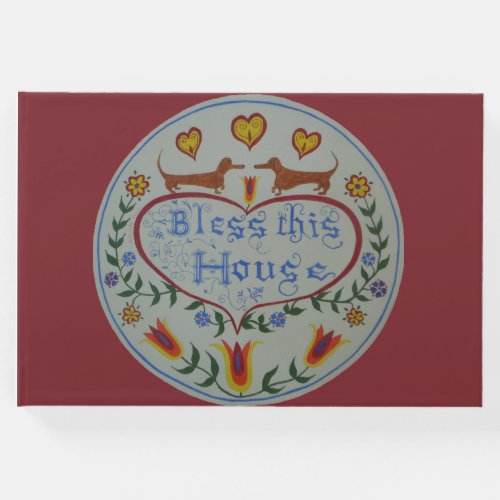 Dachshund House Blessing Guest Book