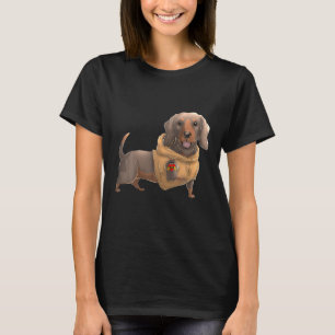 Dachshund I Love Mom Tattoo Dog Funny Mother's Day T-Shirt