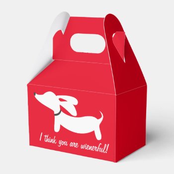 Dachshund I Think You Are Wienerful Gift Box Party by Smoothe1 at Zazzle