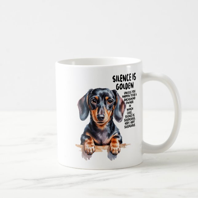 Dachshund Ideas For Women &amp; Novelty Miniature  Coffee Mug (Right)