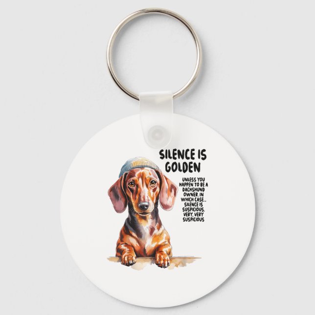 Dachshund Ideas For Women &amp; Novelty Miniature  Keychain (Front)