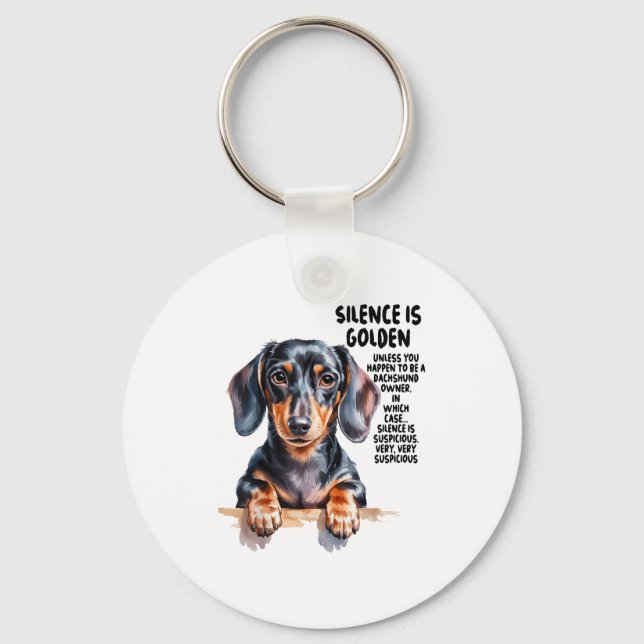 Dachshund Ideas For Women &amp; Novelty Miniature  Keychain (Front)