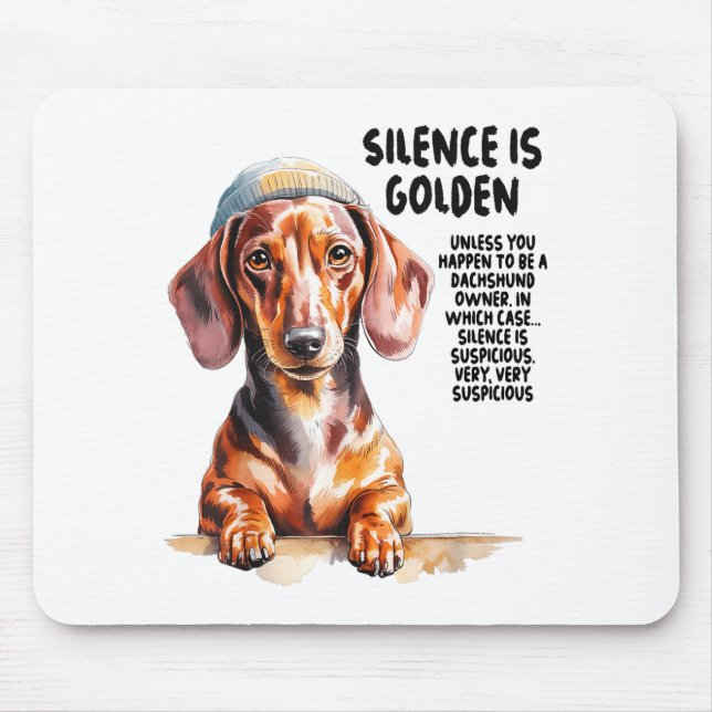 Dachshund Ideas For Women &amp; Novelty Miniature  Mouse Pad (Front)