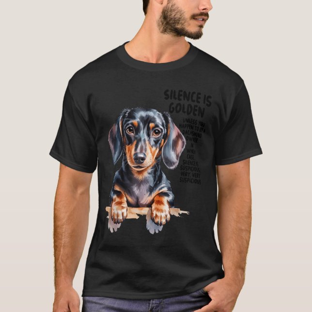 Dachshund Ideas For Women &amp; Novelty Miniature  T-Shirt (Front)