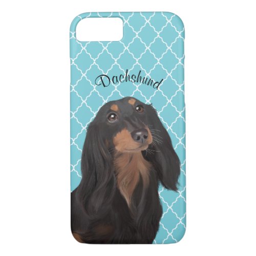 Dachshund Illustrated Cell Phone Case