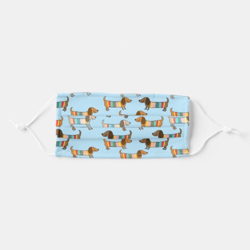 Dachshund in jumpers adult cloth face mask