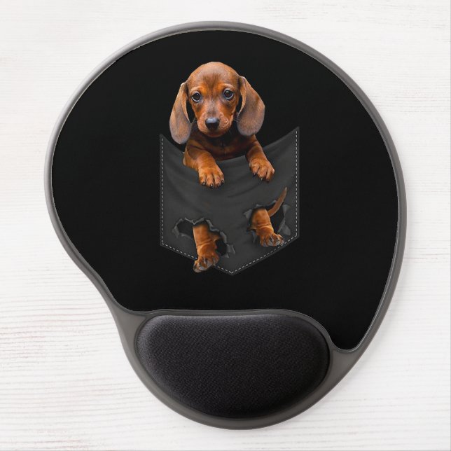 Dachshund In My Pocket Dachshund Weiner Dog Gift Gel Mouse Pad (Front)