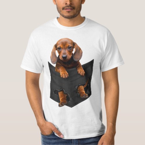 Dachshund In My Pocket Weiner Dog T_Shirt