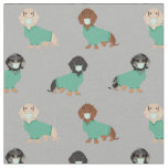 Dachshund in Scrubs grey Fabric