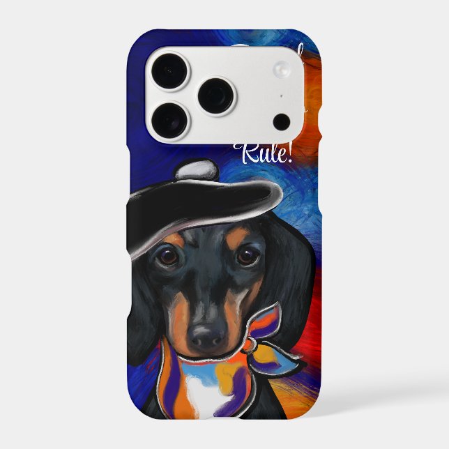 DACHSHUND     IPHONE CASE (Back)