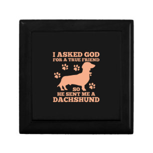 Dachshund Is My True Friend Gift Box