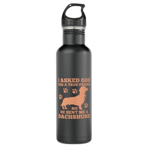 Dachshund Is My True Friend Stainless Steel Water Bottle