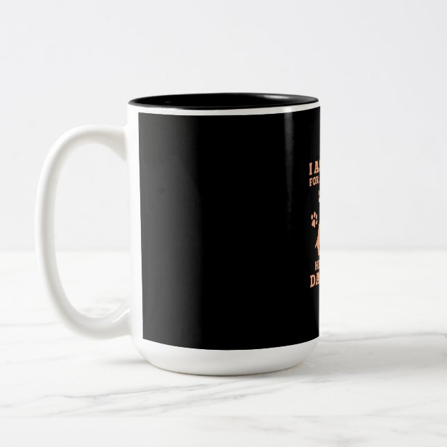 Dachshund Is My True Friend Two-Tone Coffee Mug (Left)