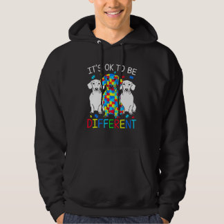 Dachshund It's Ok To Be Different Autism Awareness Hoodie