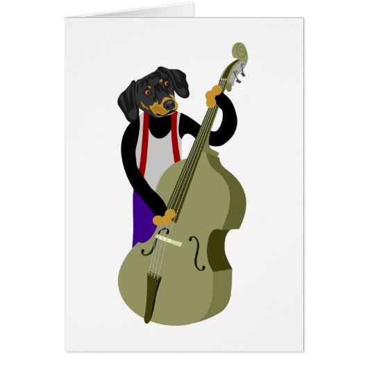 Dachshund Jazz Bass Player (Front)