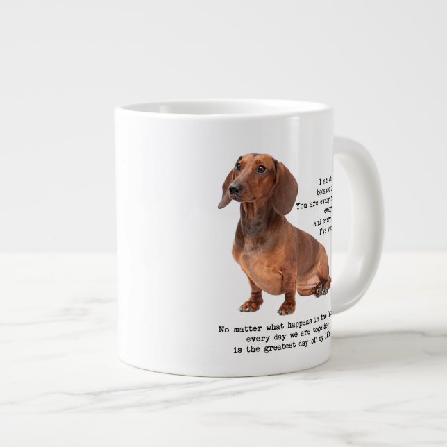 Dachshund Jumbo Mug (Front Right)