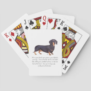 Dachshund Keepsake - Female Poker Cards