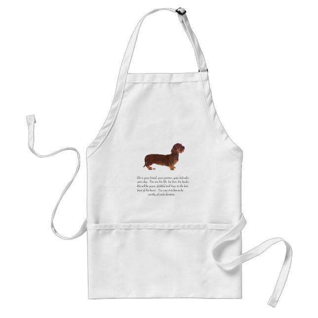 Dachshund Keepsake - Male Adult Apron (Front)