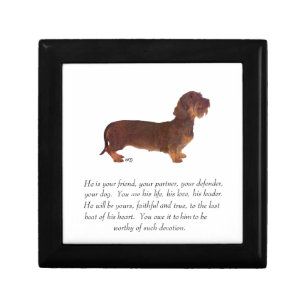 Dachshund Keepsake - Male Box