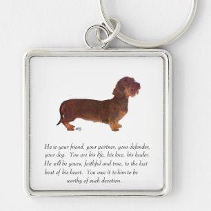 Dachshund Keepsake - Male Keychain