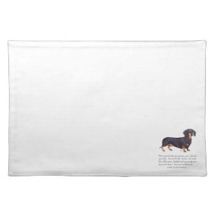 Dachshund Keepsake - Male Placemat