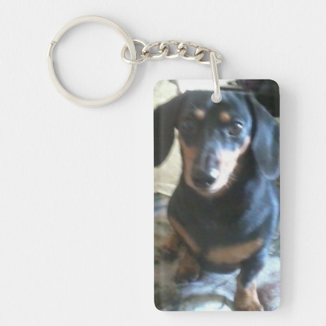 Dachshund key-chain (or design your own) keychain (Front)