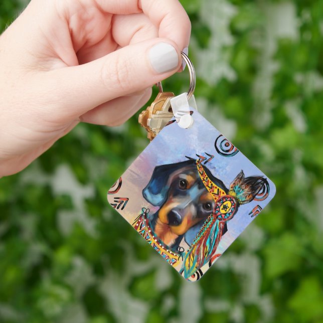 DACHSHUND   KEYCHAIN (Hand)