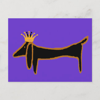 Dachshund King Postcard