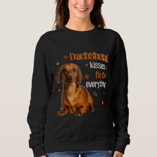 Dachshund Kisses Fix Everything Dachshund Lover    Sweatshirt