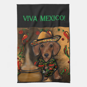 Dachshund kitchen towel
