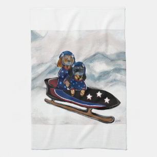 DACHSHUND  KITCHEN TOWEL