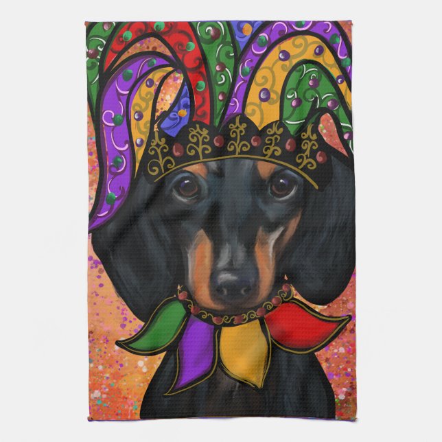 DACHSHUND                  KITCHEN TOWEL (Vertical)