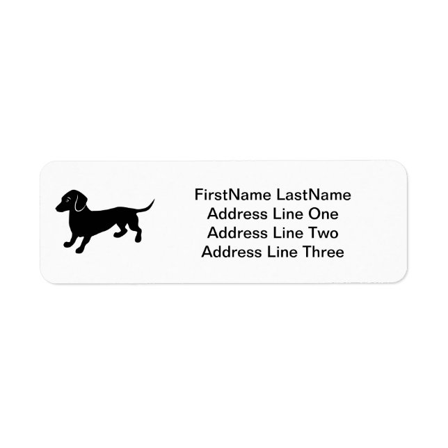 Dachshund Label (Front)