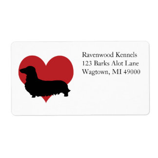 Dachshund Label