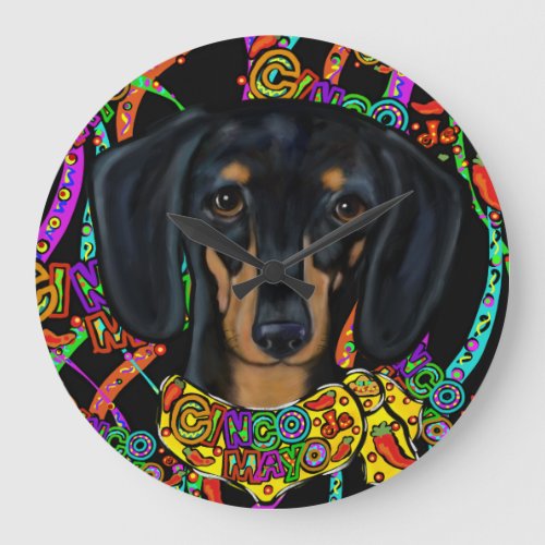 Dachshund Large Clock